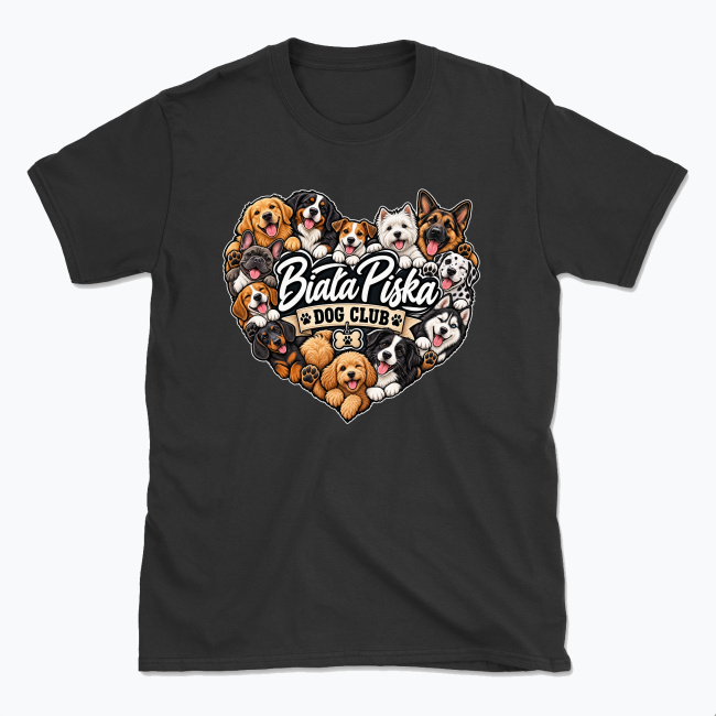 Biała Piska Dog Club - T-shirt