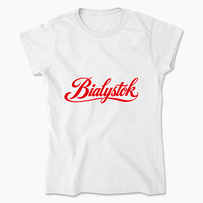 Białystok Red - Koszulka damska