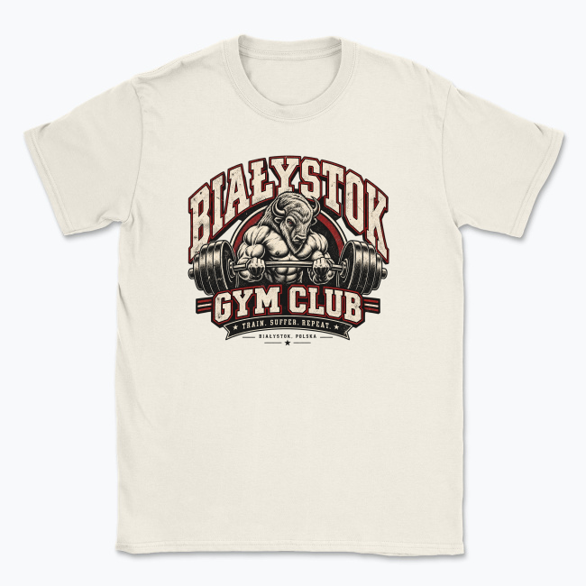 Białystok Vintage Bison Gym - T-shirt