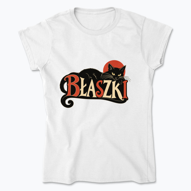 BŁASZKI Black Cat - Koszulka damska