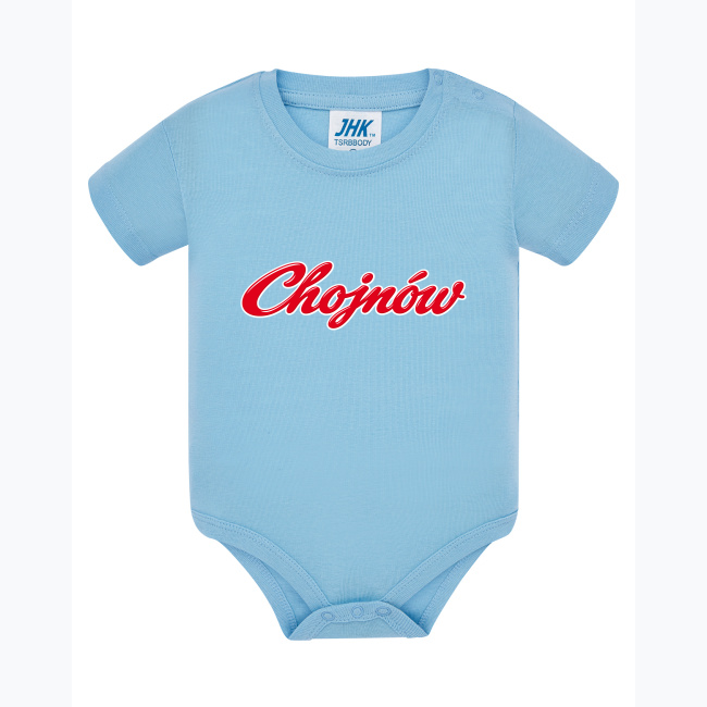 Błyszczące czerwone logo Chojnów - Body dziecięce