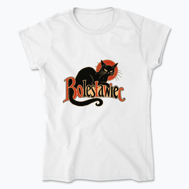 Chat Noir Cat Bolesławiec - Koszulka damska