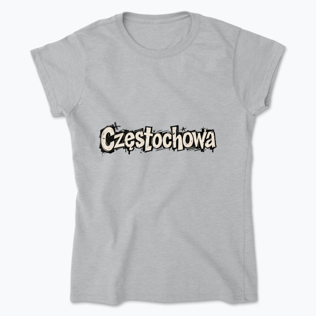 Częstochowa Grunge - Koszulka damska