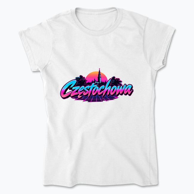 Częstochowa Neon - Koszulka damska