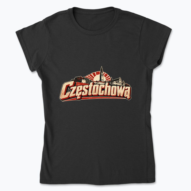 Częstochowa Vintage Landmark - Koszulka damska