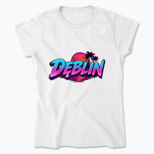 DĘBLIN Neon Vaporwave - Koszulka damska