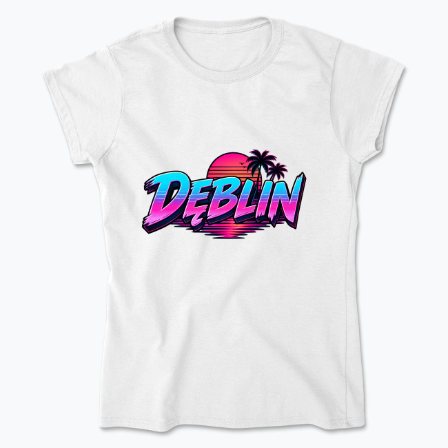 DĘBLIN Neon Vaporwave - Koszulka damska