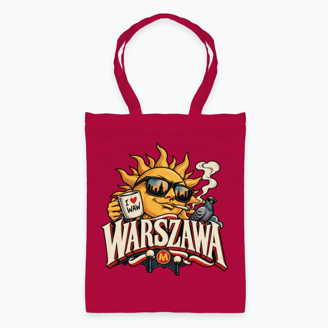 Emblemat warszawskiego słońca - Torba