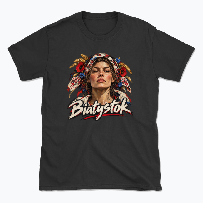 Folk Portrait of Białystok - T-shirt
