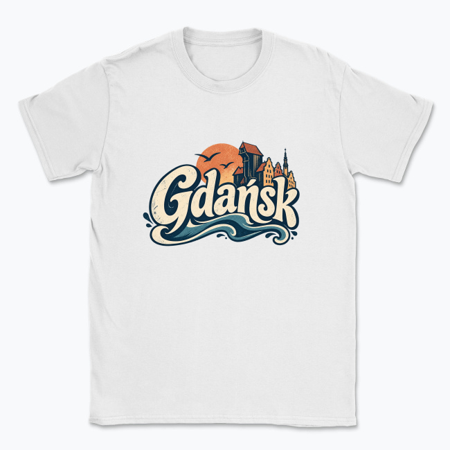 Gdańsk Vintage Waterfront - T-shirt