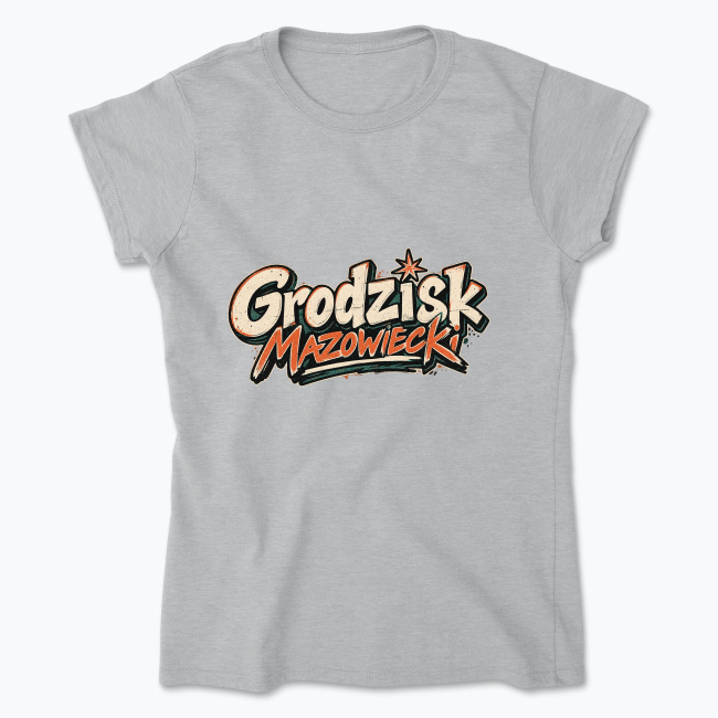 Grodzisk Mazowiecki Retro - Koszulka damska