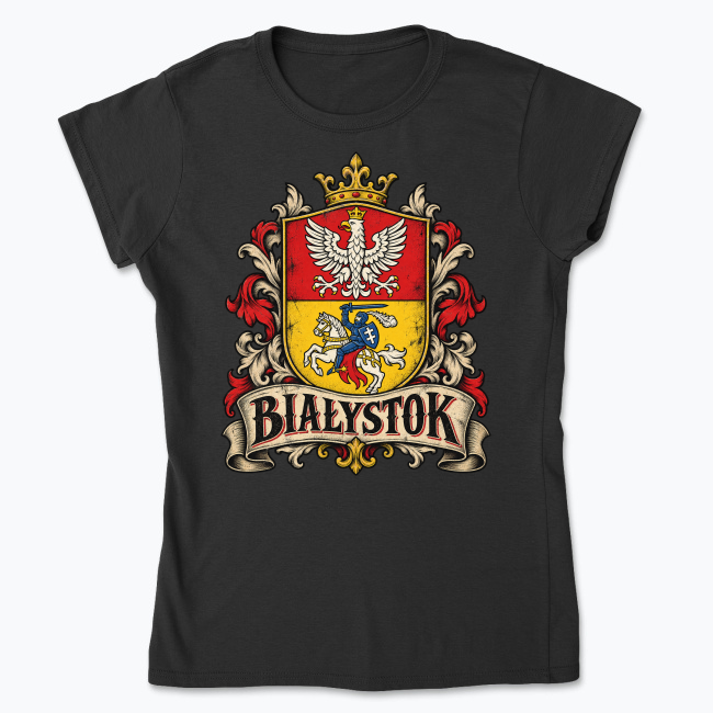 Herb Białegostoku Vintage - Koszulka damska