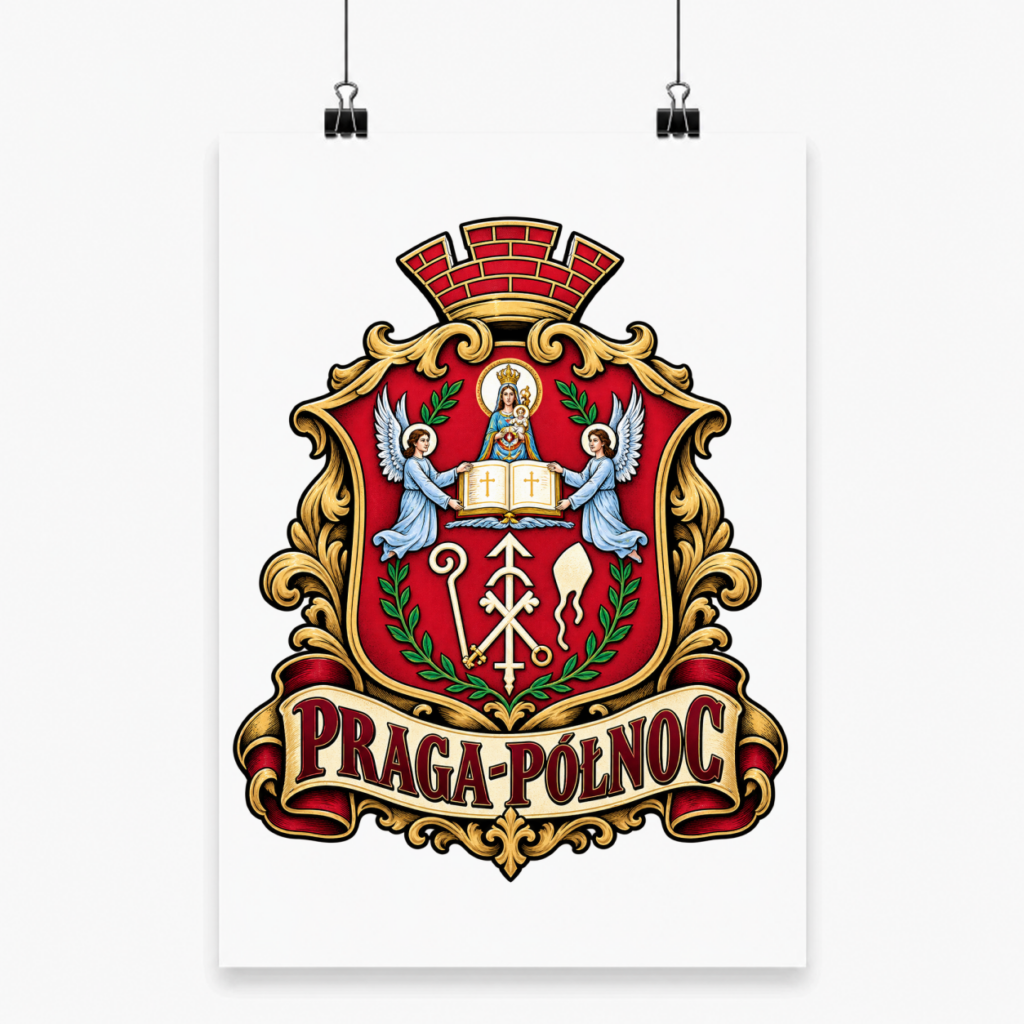 Herb Pragi-Północ - Plakat