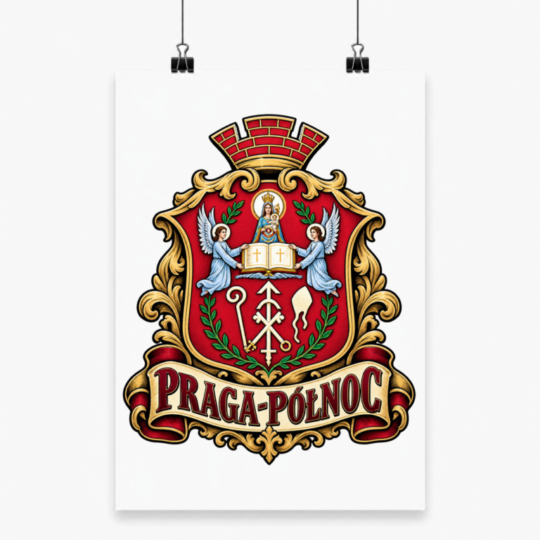Herb Pragi-Północ - Plakat
