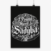 I Found Myself in Sadyba - Plakat