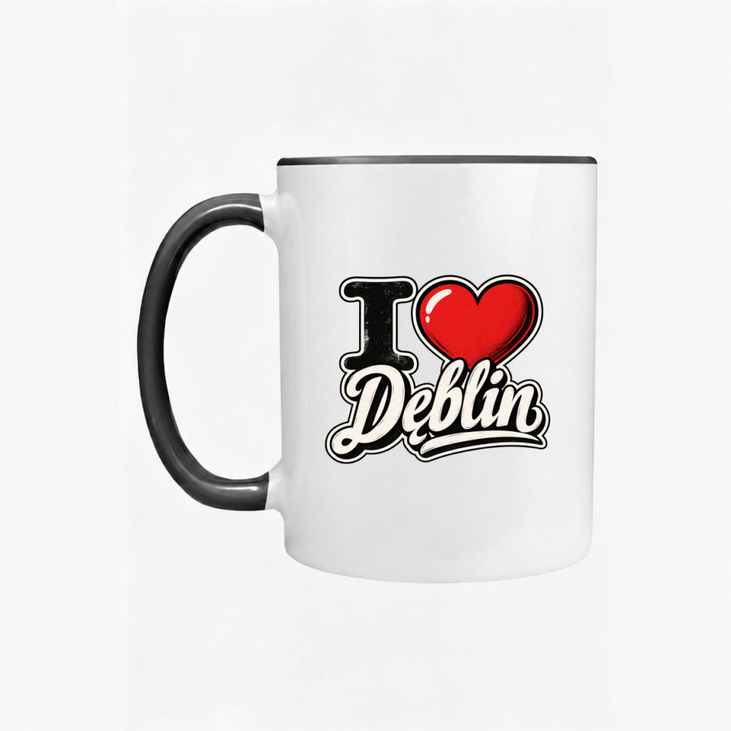I Love Dęblin Retro - Kubek