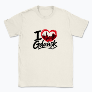 I Love Gdańsk Skyline - T-shirt