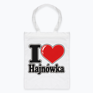 I Love Hajnówka Sticker - Torba