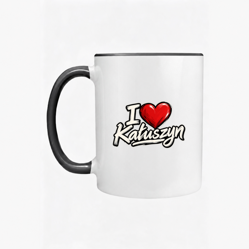 I love Kałuszyn Serce - Kubek