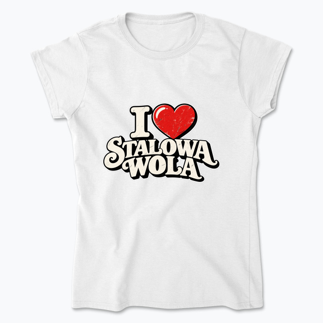I Love Stalowa Wola Retro - Koszulka damska