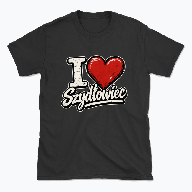 I Love Szydłowiec Grunge - T-shirt