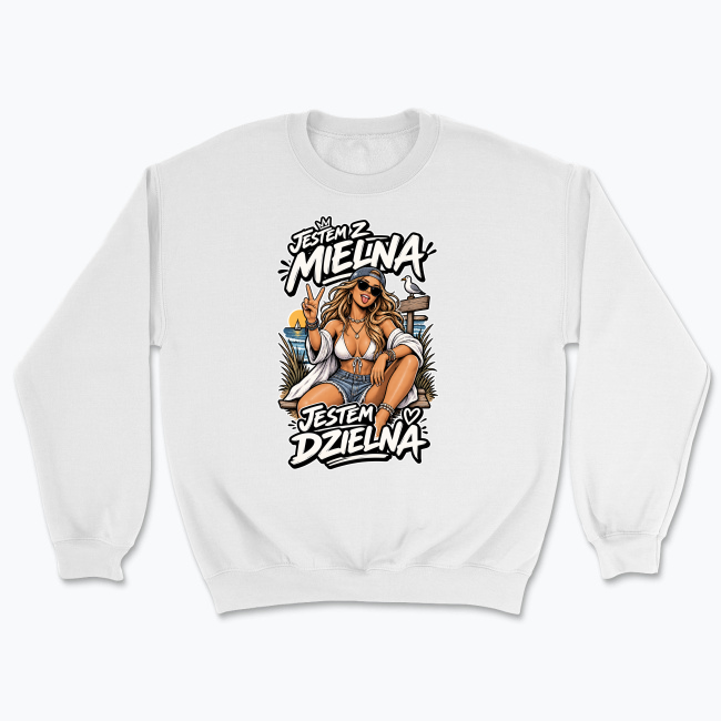 Jestem z Mielna Beach Babe - Bluza