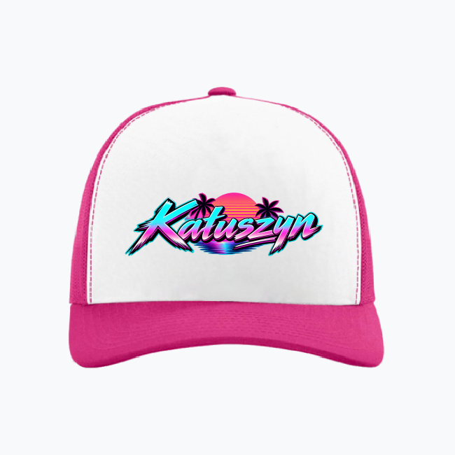 Kałuszyn Neon Vaporwave - Czapka z daszkiem