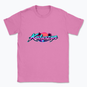 Kałuszyn Neon Vaporwave - T-shirt