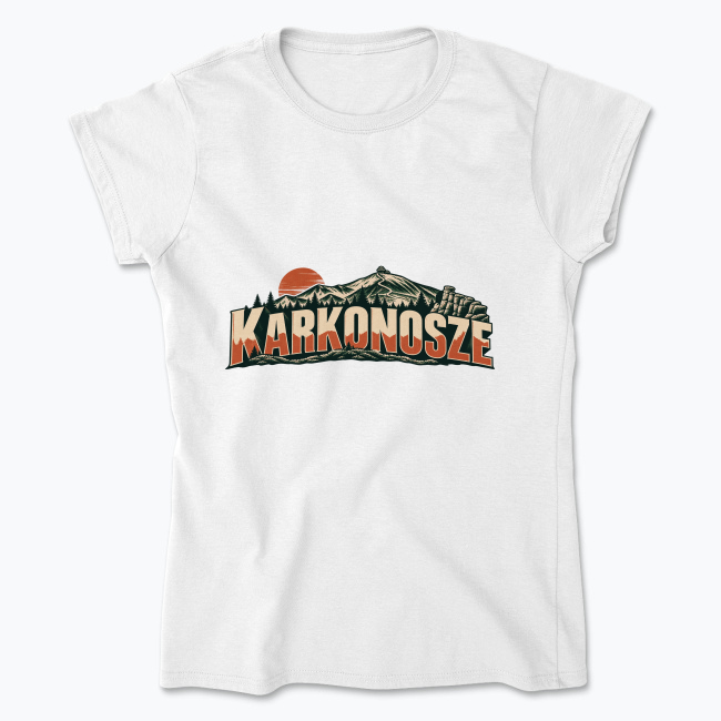 Karkonosze Vintage Mountain - Koszulka damska