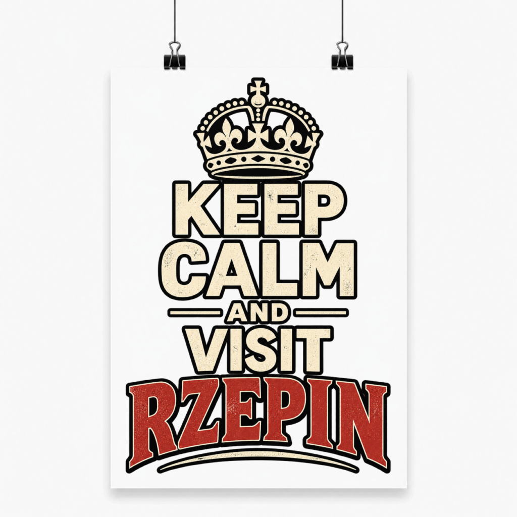Keep Calm and Visit Rzepin - Plakat