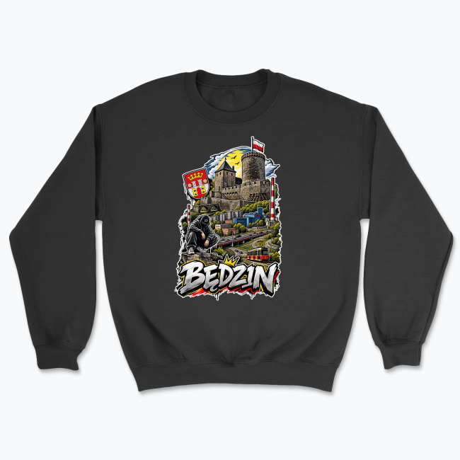 Kolaż Graffiti Zamek w Będzinie - Bluza