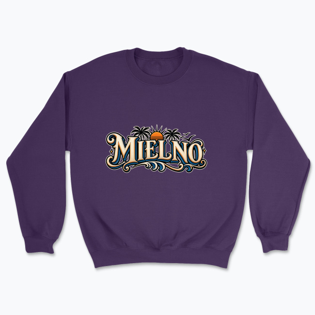MIELNO Vintage Coastal Tattoo Logo - Bluza