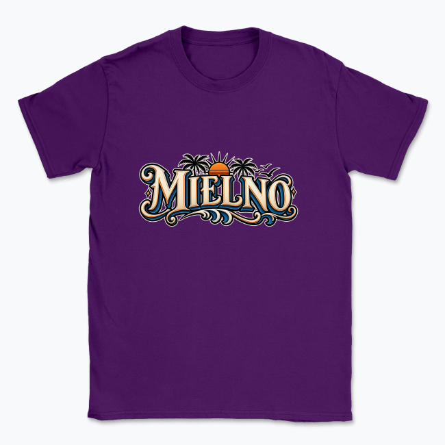 MIELNO Vintage Coastal Tattoo Logo - T-shirt