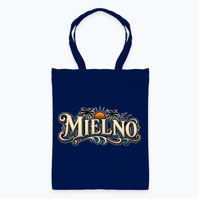 MIELNO Vintage Coastal Tattoo Logo - Torba