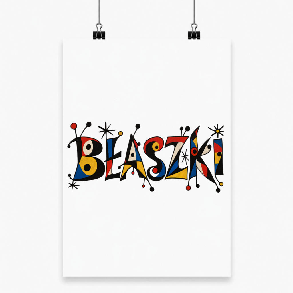 Miró-Inspired BŁASZKI - Plakat