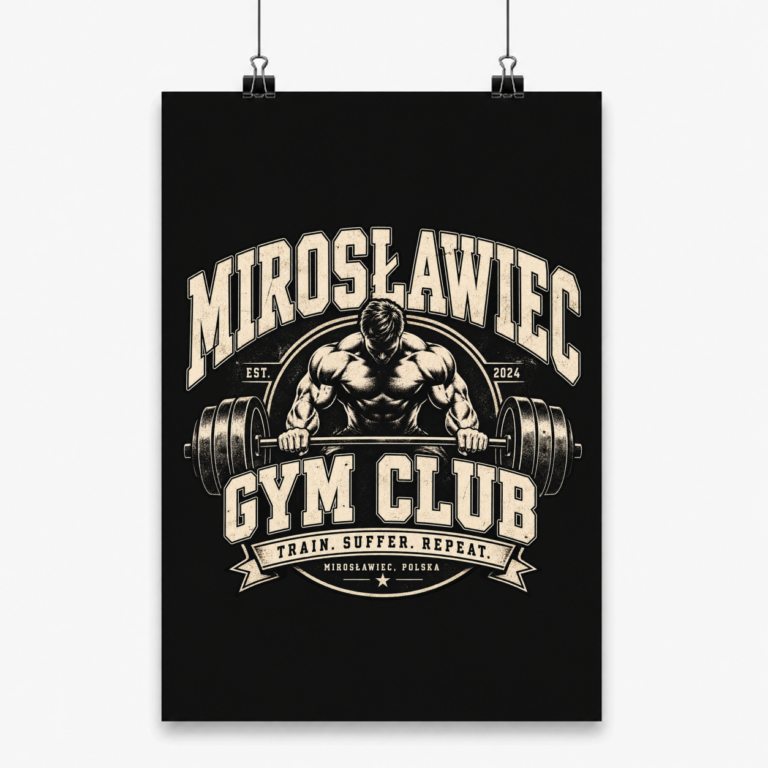 Mirosławiec Vintage Gym - Plakat