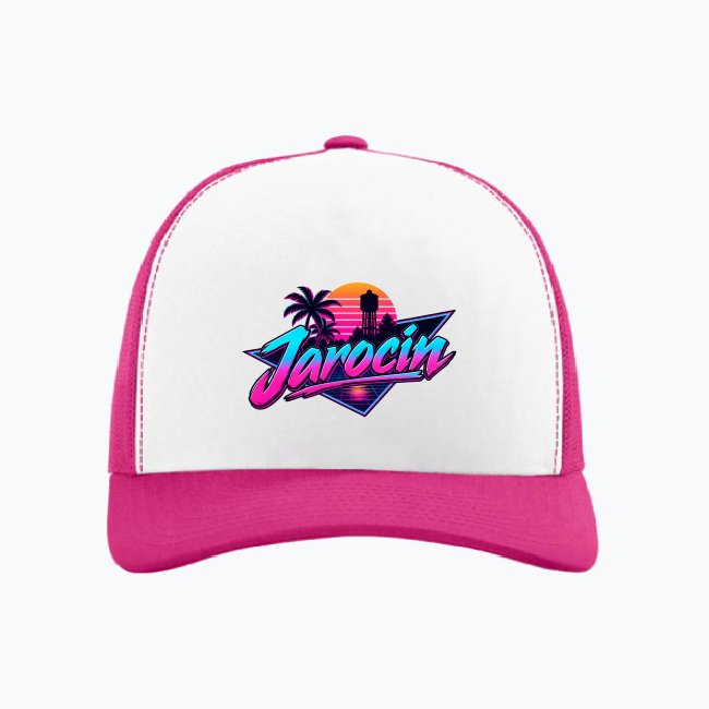 Neon Jarocin Synthwave - Czapka z daszkiem
