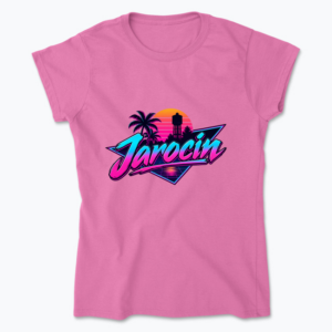 Neon Jarocin Synthwave - Koszulka damska