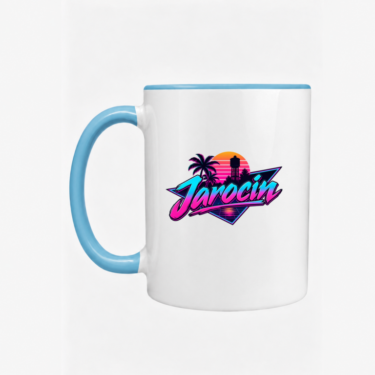 Neon Jarocin Synthwave - Kubek
