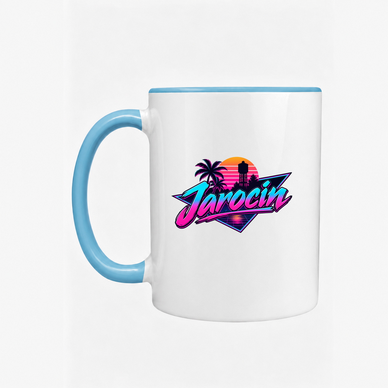 Neon Jarocin Synthwave - Kubek