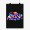 Neonowe logo MIELNO Sunset Beach - Plakat
