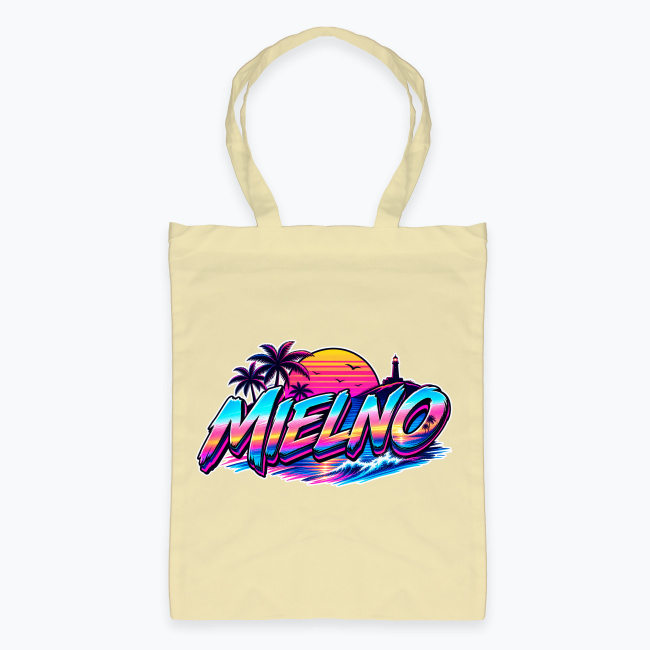 Neonowe logo MIELNO Sunset Beach - Torba