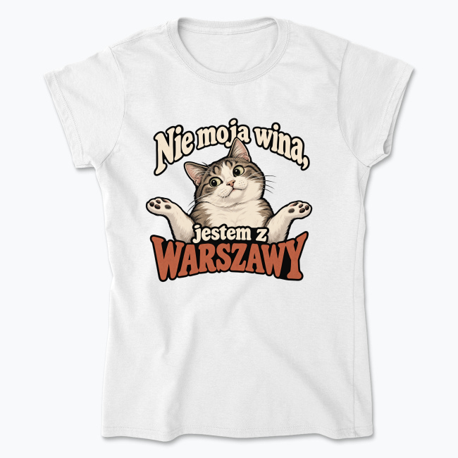 Niewinny Kot z Warszawy - Koszulka damska