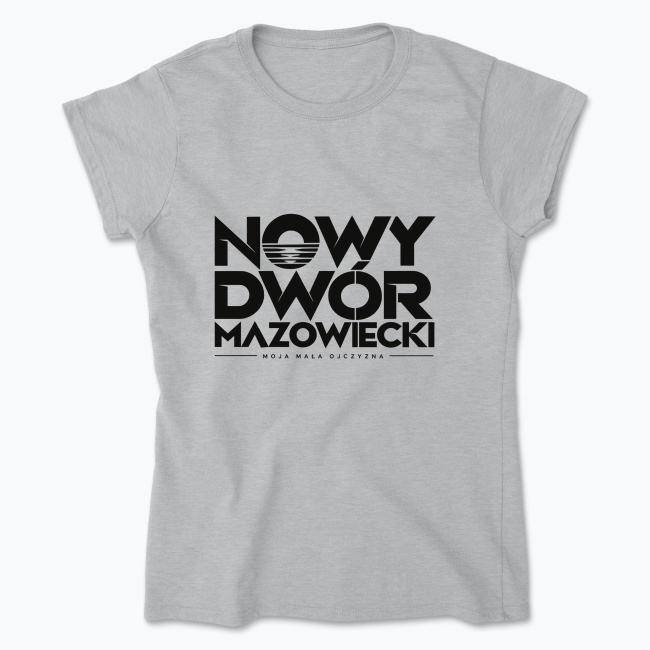 Nowy Dwór Mazowiecki Typographic - Koszulka damska