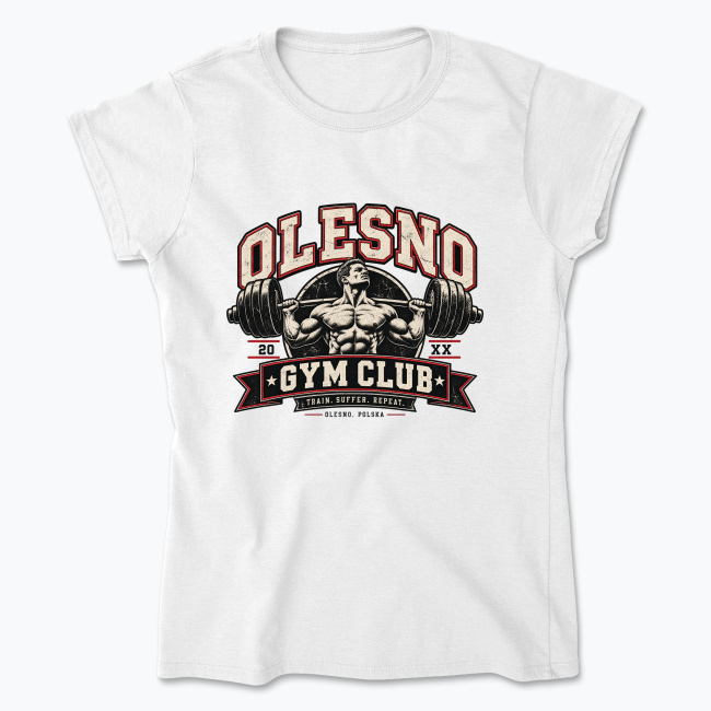 Olesno Vintage Gym Club - Koszulka damska