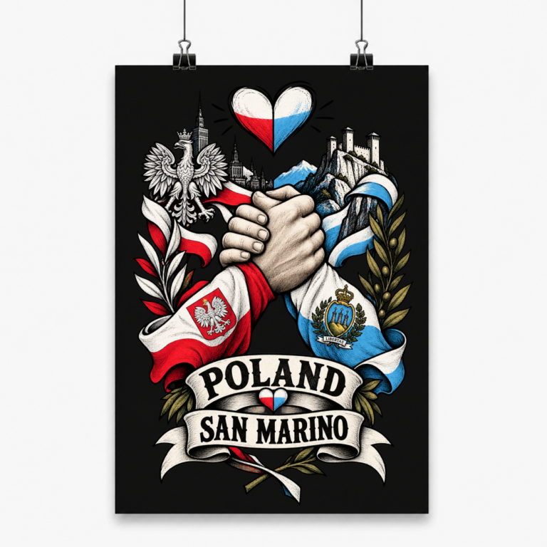 Poland–San Marino Friendship - Plakat