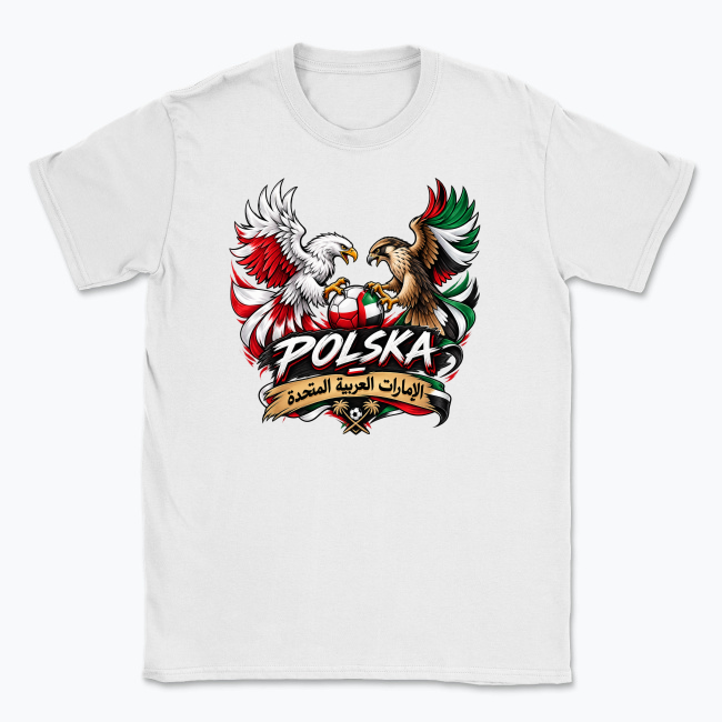 Poland vs UAE Football Emblem - T-shirt