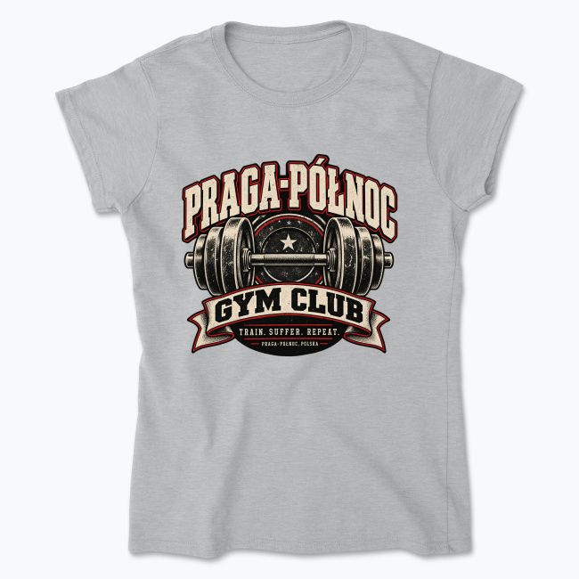 Praga-Północ Vintage Gym - Koszulka damska