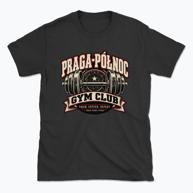 Praga-Północ Vintage Gym - T-shirt