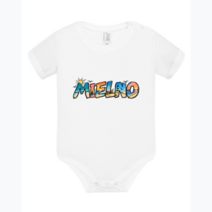 Rysowana plaża MIELNO - Body dziecięce